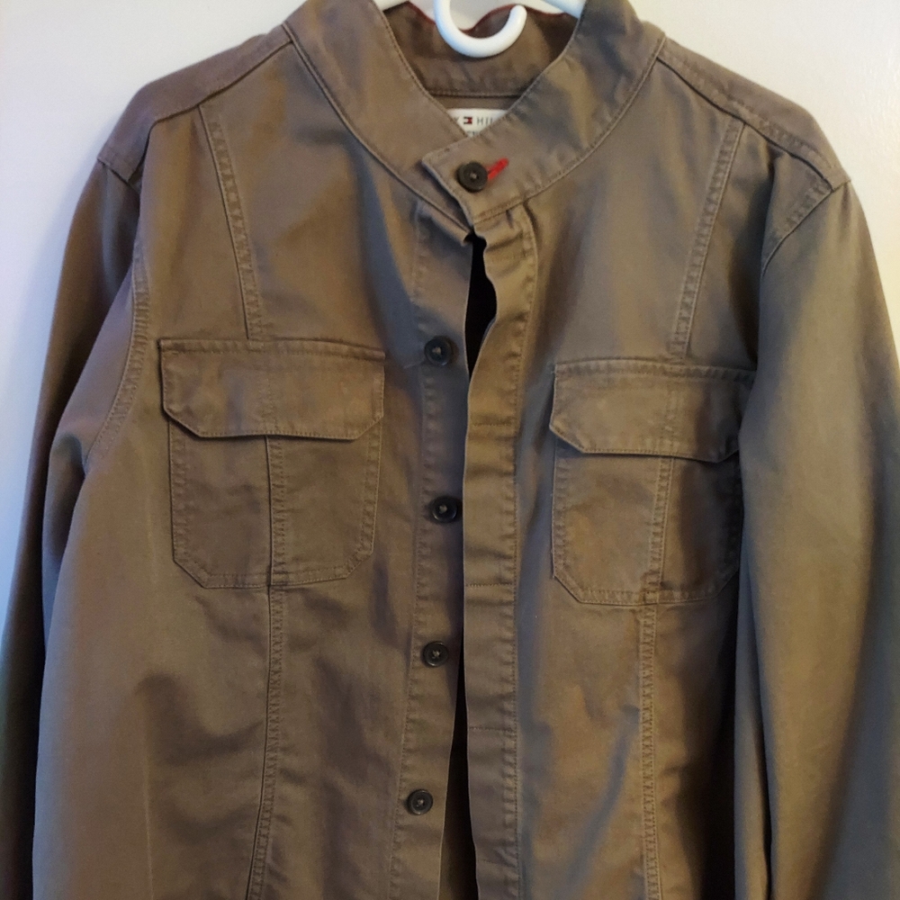 Tommy Hilfiger Women's Green Bomber Jacket Size Large